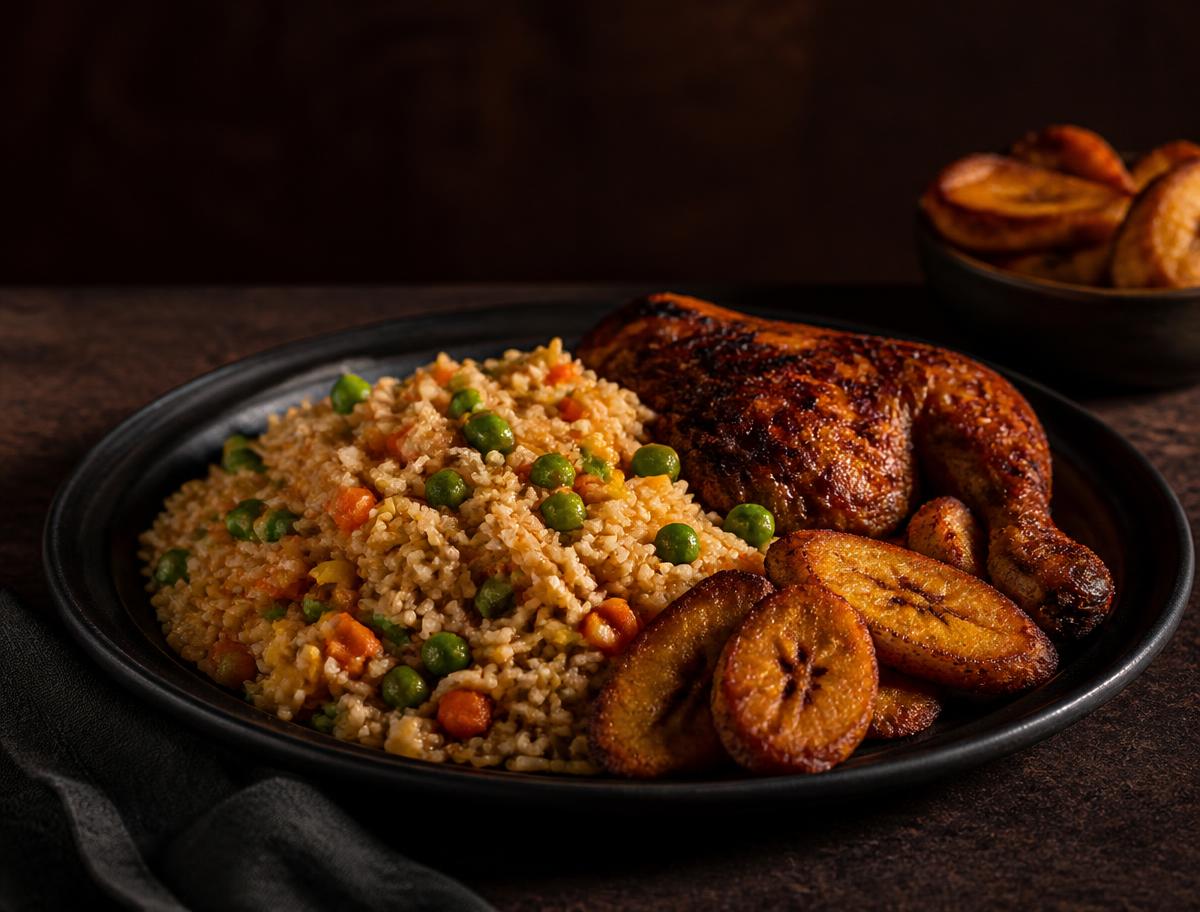 Fried rice with chicken in a YOFA pack